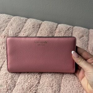 Kate Spade Rose Pink Leather Clutch